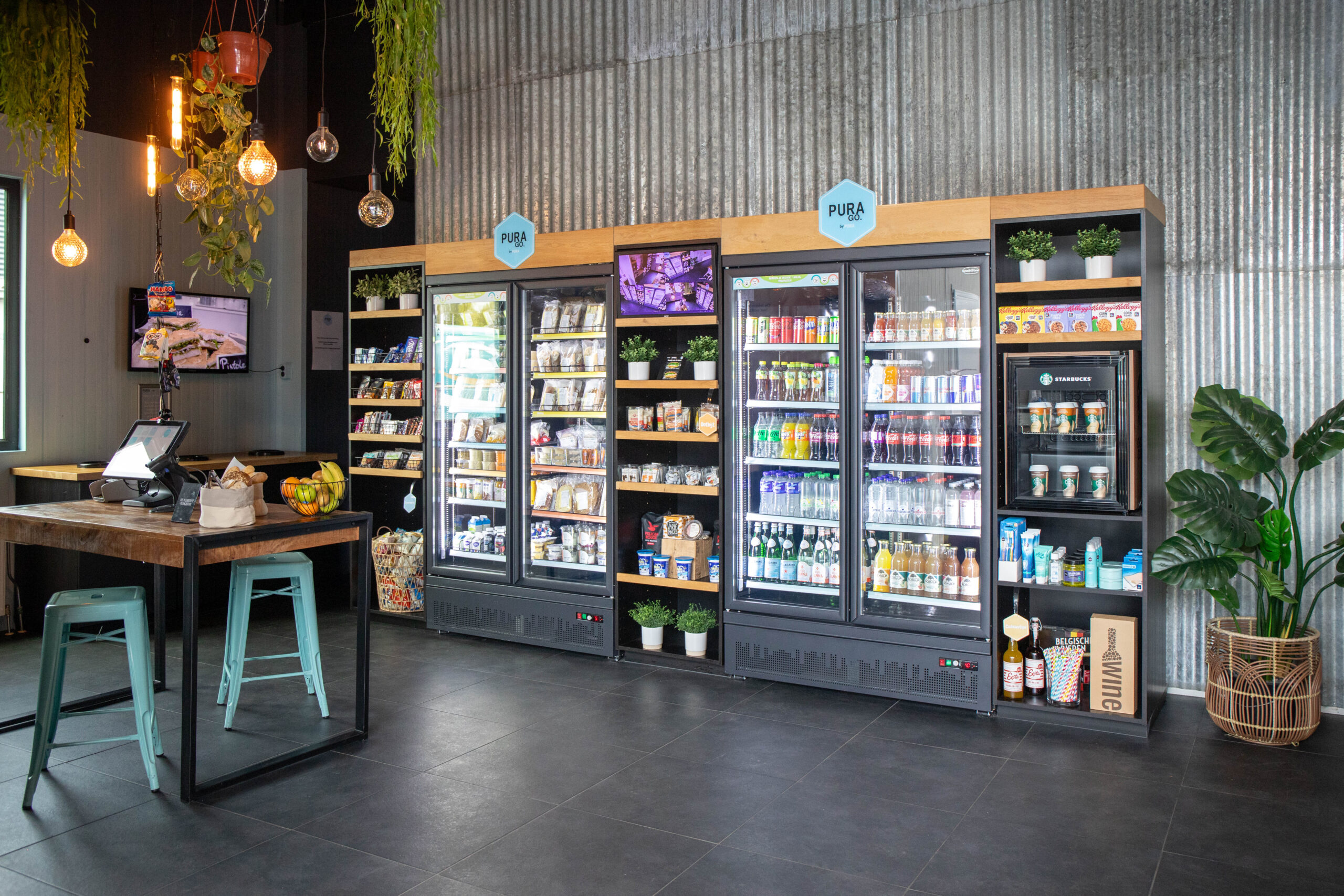 Mini-markt lunchoplossing voor kleine bedrijven